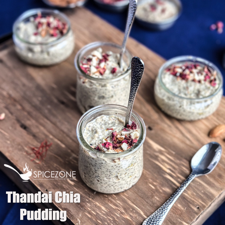 Thandai Chia Pudding